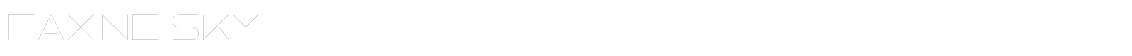 Faxine Sky font preview